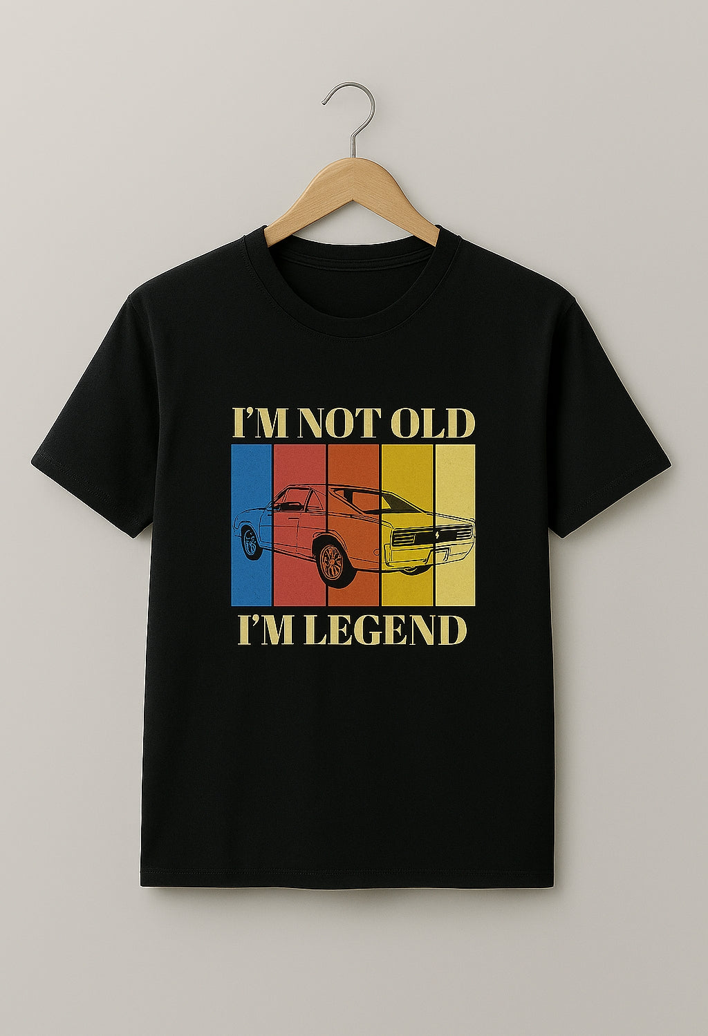 Regular Fit Printed t shirt with Vintage Car