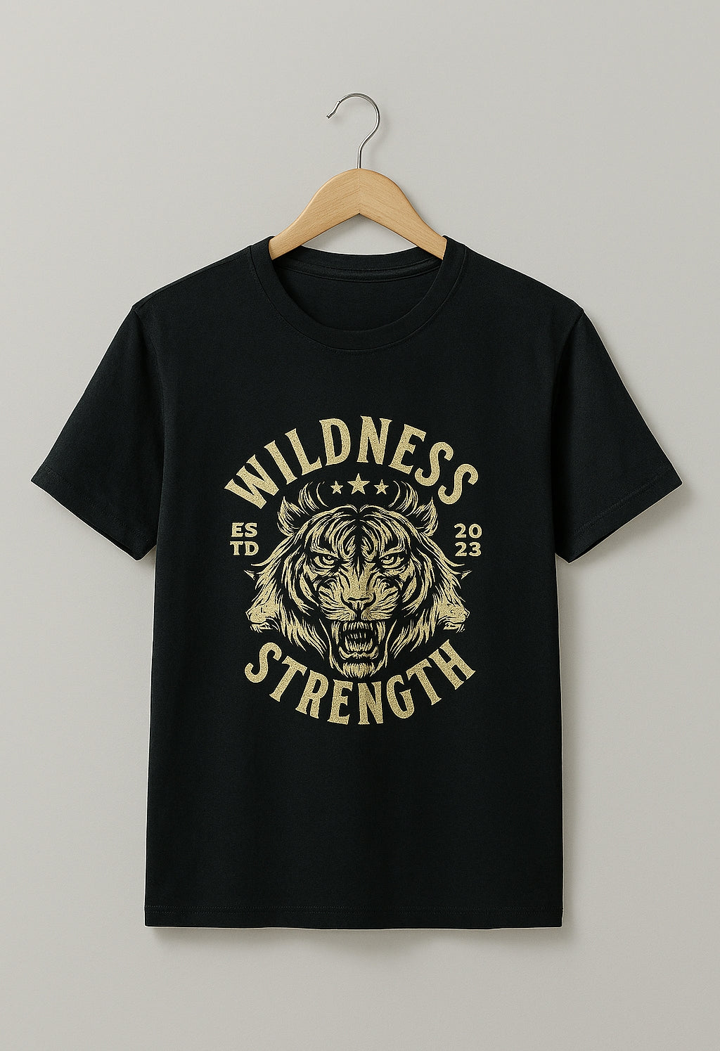 Wildness Strength Regular Fit  Printed t shirt
