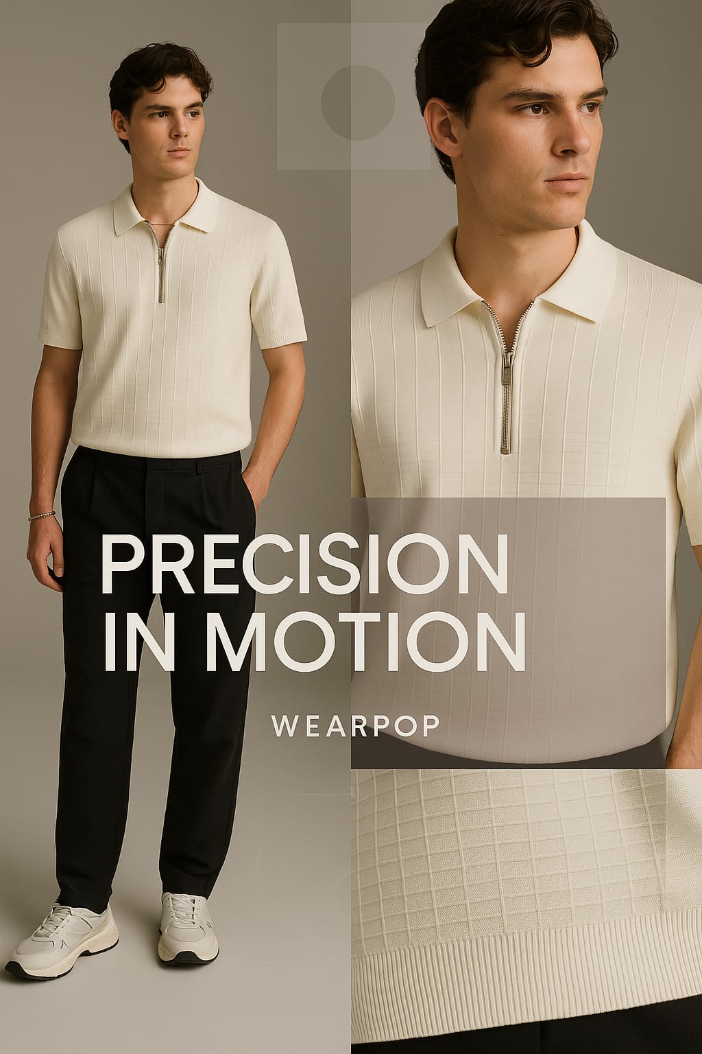 Men casual collar t shirt